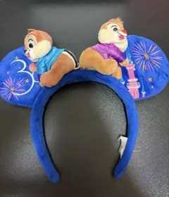 ディズニーランド・パリ　チップとデール 花火デザイン カチューシャ