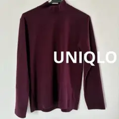 UNIQLO フリース　HEATTECH ハイネック　ボルドー 長袖