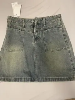 デニムグレー タイトスカート