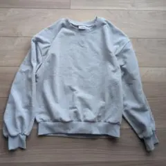 Workman colors　クロップドスウェット　杢グレー L