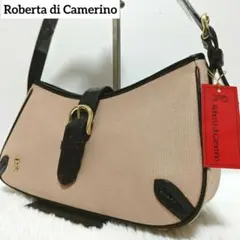 【未使用級】ロベルタディカメリーノ ワンショルダーバック キャンバス レザー