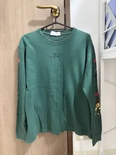 Left Alone レフトアローン 長袖 Tシャツ グリーン Mサイズ