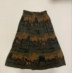 Ralph Lauren ポロ柄 プリーツスカート
