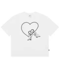 【完売品】OY/オーワイ ハートステッチ オードリー半袖Tシャツ ホワイト