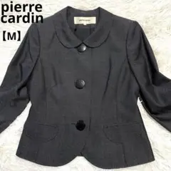 ✨ピエールカルダン✨【9/M】丸襟　ビックボタンジャケット　ウールジャケット