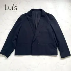 美品　Lui's ルイス　ショートダブルジャケット　ブラック　総裏