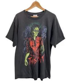 古着 00s マイケルジャクソン 半袖 シャツ サイン ブラック 黒 イエロー④ 古着 00s マイケルジャクソン 半袖 シャツ サイン ブラック 黒