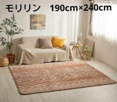 モリリン　WOMA アルミ蒸着シート入り ふっくらラグ　190cm×240cm