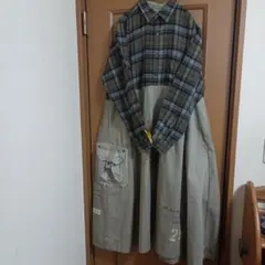 古着 リメイク ワンピース ミリタリー