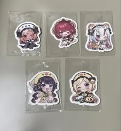 ホロライブプロダクション　チョコクランチ　ステッカー5種