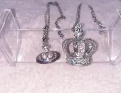 水曜日のアリス シルバーネックレス　大 　オーブ型ネックレス　2点セット