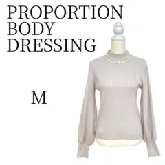 PROPORTION BODY DRESSING ライトグレー 長袖 ニット M