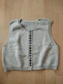 Moon at Noon ベージュ ニットベスト M-L