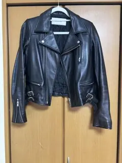 LE CIEL BLEU レザーライダースジャケット