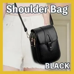 ラス１！ミニショルダー ブラック 黒 バッグ ポシェット 大容量 ポーチ お財布