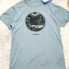 【匿名配送】モンベル　mont-bell 　グリーン 半袖Tシャツ 　S