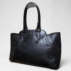 ヴィヴィアンウエストウッド　トートバッグ　ヌーロック　レザー　オーブ　ブラック