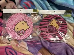sanrio サンリオ 日焼けキティ メラミンプレート ゼブラ ヒョウ柄 2枚のサムネイル
