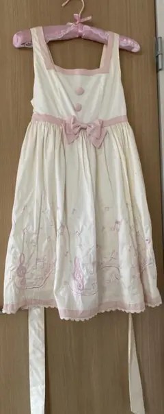 メタモルフォーゼ ファスナーJSK 音符 刺繍ジャンパースカート リボンのサムネイル