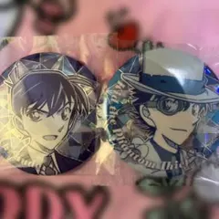 集められた名探偵！工藤新一VS怪盗キッド 缶バッジセット コナン