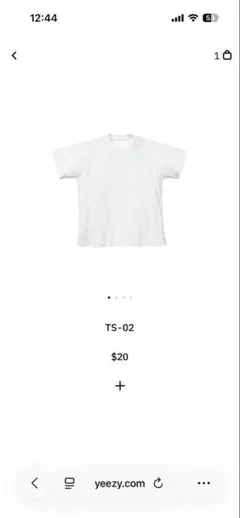 ホワイト Tシャツ TS-02 Yeezy YZY ye