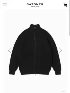 【美品】BATONER バトナー シグネチャー ドライバーズニット 3 ブラック BATONER: SIGNATURE DRIVERS KNIT｜ SHIPS 公式サイト