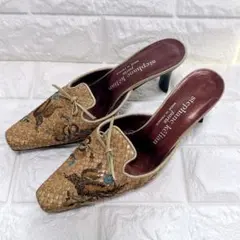 stephane kelian 刺繍メッシュミュール 22.5 ビブラム裏張り済のサムネイル