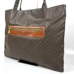 【良品/A4対応】CELINE 大容量 トートバッグ センターロゴ マカダム柄のサムネイル