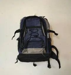ネイビー グレー 多機能リュック