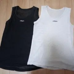 訳あり　タンクトップ 2枚セット 黒 白　150cm 　下着　肌着