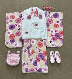 七五三 3歳 着物 被布 長襦袢 足袋 草履 フルセット - メルカリ