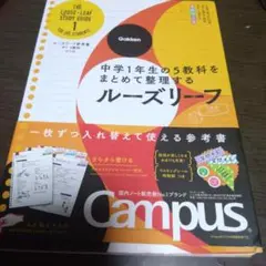 ルーズリーフ参考書 5教科 中1