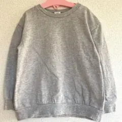 【ブラックフライデー‼︎】H&M スエット　トレーナー　100 グレー　トップス