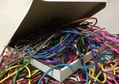 特売◆端切れ：パラコード／山盛り：約150ｍ分◆お一人１点様限定4