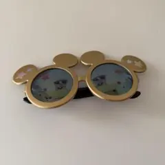 ディズニー　ミッキー　サングラス　ゴールド
