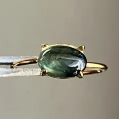 【もりさまご確認用】サファイアのオーバルカボションリング0507