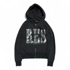 JOHNBULL big text double zip hoodie Y2K
