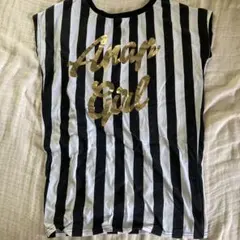 used☆ANAP GIRL ストライプ Tシャツ Sサイズ