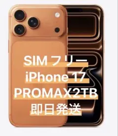 早い者勝ち！iPhone17 ProMax 2TB