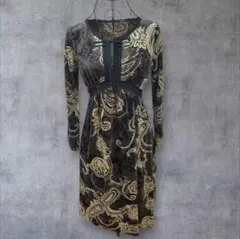 フェアリーグランジ ペイズリー柄 平成レトロ ワンピース