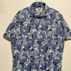 マスターバニーエディション 半袖ポロシャツ 総柄 ブルー系 5 ゴルフウェア