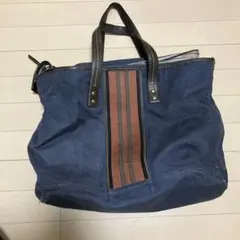 COACH ネイビー トートバッグ ストライプ