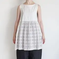 Khadi and Co カディーアンドコー レースタッカーチュニック