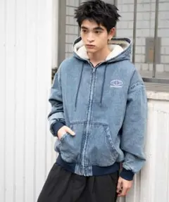 XLARGE フード付きデニムジャケット - メルカリ
