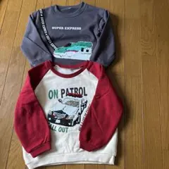 裏起毛トレーナー2枚セット