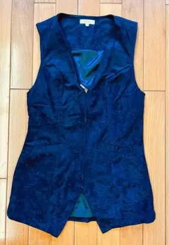 ベスト　ジレ　レディース　濃紺