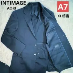 美品✨大きいサイズ 洗える アオキ INTIMAGE スーツ ストライプ　XL