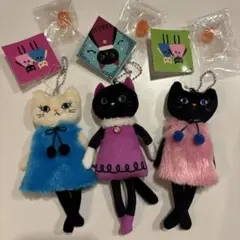 【新品】KALDI ハロウィン モコネコ くたくたネコ 3点セット