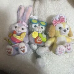 ダッフィー　ジェラトニー　ステラルー　クッキー・アン　ぬいぐるみストラップ