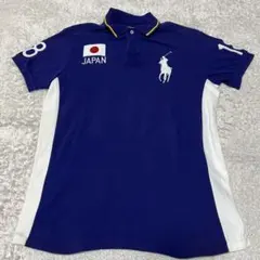 美品　ラルフ・ローレン 紫色ポロシャツ 18 日本代表　L